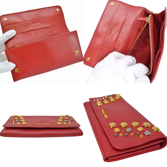 Prada triangle brown Wallet Tri Black - Picture 1 of 3